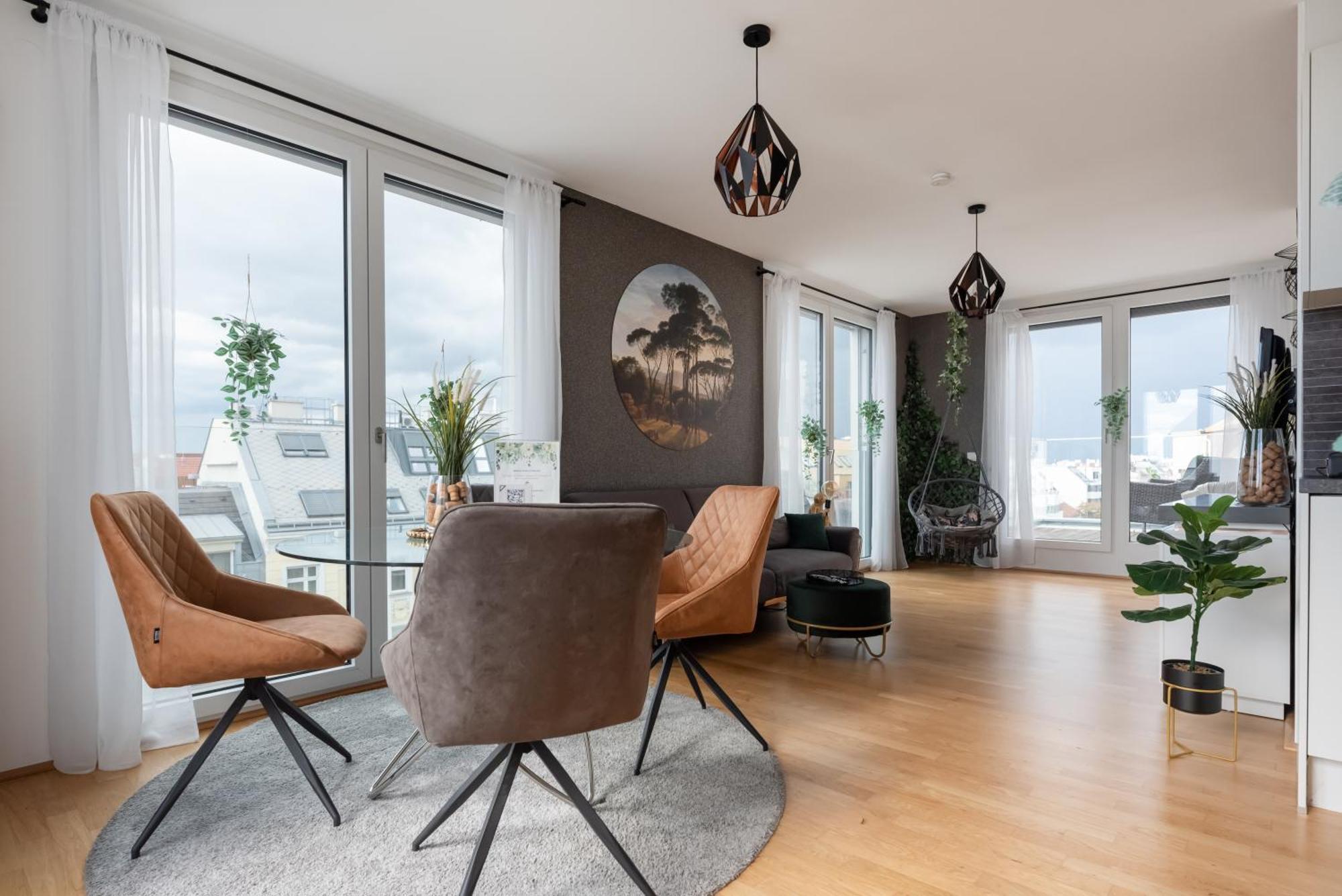 Apartment Mit Traumhafter Dachterrasse & Weitblick Wenen Buitenkant foto