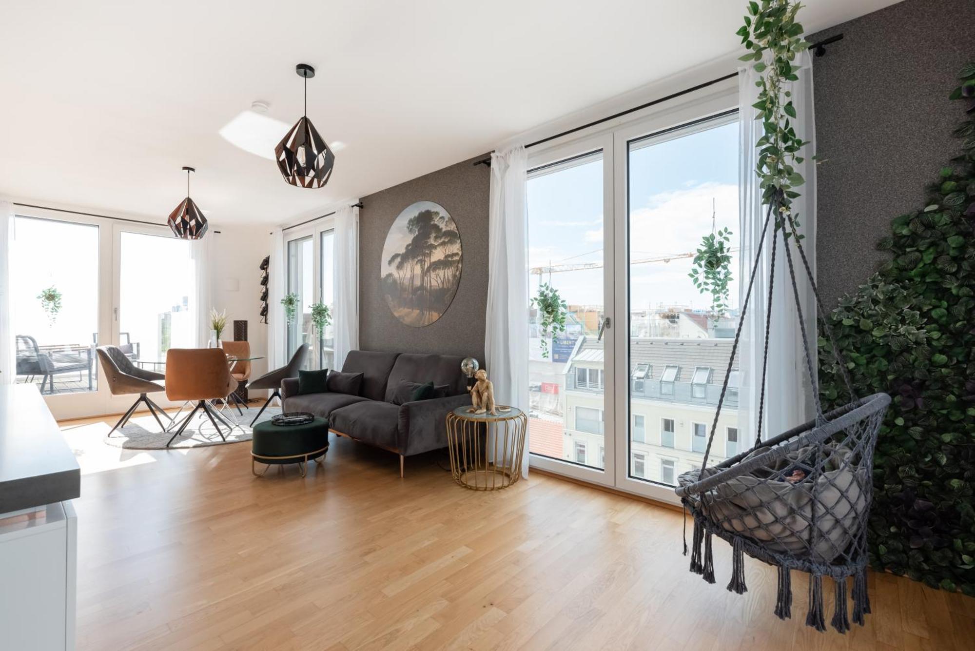 Apartment Mit Traumhafter Dachterrasse & Weitblick Wenen Buitenkant foto